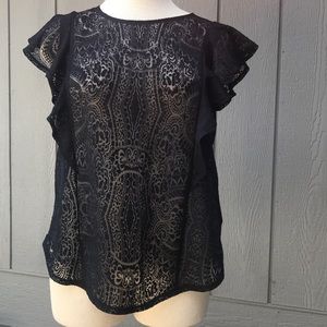 Stunning black lace top